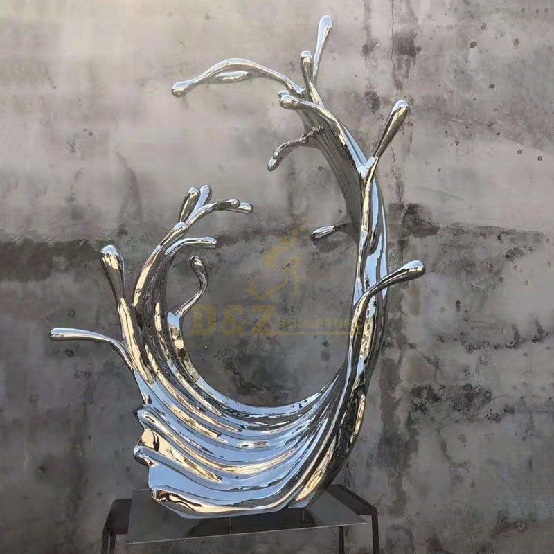 Indoor Decoration Stainless Steel Water Drop Sculpture